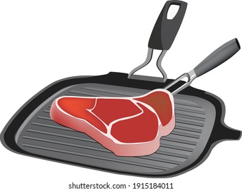 grilled steak maker with steak