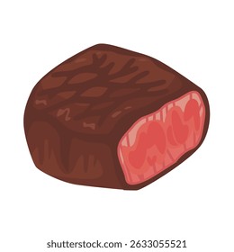 Um bife grelhado com textura marmoreada, perfeito para designs culinários e relacionados à comida.