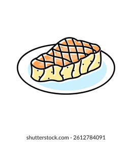 grilled swordfish sea cuisine color icon vector. grilled swordfish sea cuisine sign. isolated symbol illustration