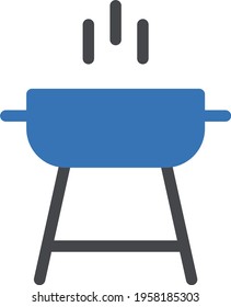 grilled vector glyph color icon