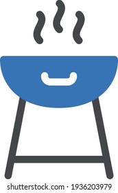 grilled vector glyph colour icon