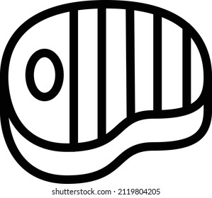 grilled Vector illustration on a transparent background. Premium quality symbols. Glyphs  vector icon for concept and graphic design.