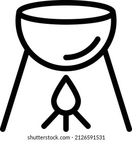 grilled Vector illustration on a transparent background. Premium quality symbols. Stroke vector icon for concept and graphic design.