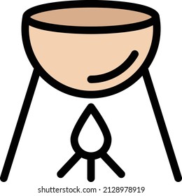 grilled Vector illustration on a transparent background. Premium quality symbols. Stroke vector icon for concept and graphic design.