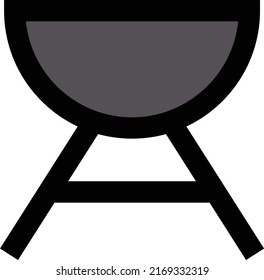 grilled Vector illustration on a transparent background.Premium quality symmbols.Stroke vector icons for concept and graphic design.