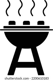 grilled Vector illustration on a transparent background. Premium quality symmbols. Glyphs vector icons for concept and graphic design. 
