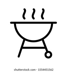 grilled vector thin line icon