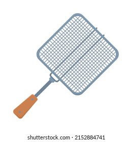 grilling basket icon on white background