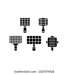 Grilling set icon isolated on white background