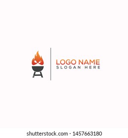 Grill/restaurant/flame company logo design template