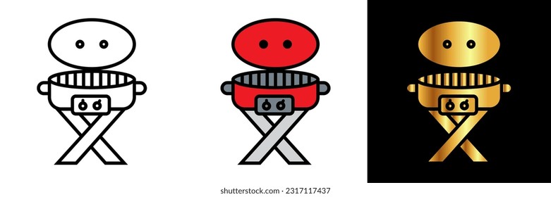 Grills Icon, an icon representing grills, symbolizing outdoor cooking, barbecue, and culinary enjoyment.