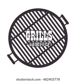 grills menu beef beer design isolated