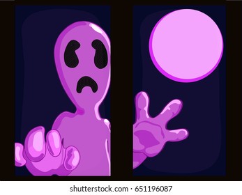 The grim ghost in window