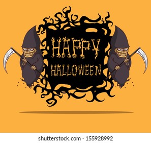 Grim. Halloween monster