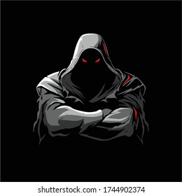 grim reaper cartoon charactercolor vector logo