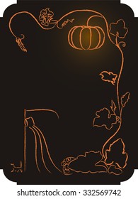 grim Reaper with a cat on the night of Halloween