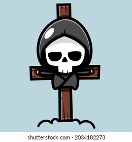 grim reaper character. chibi designs