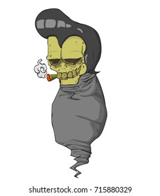 Grim reaper Character vector and illustration. Monster in Halloween night