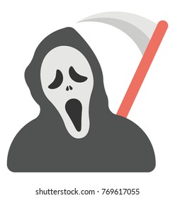 
A grim reaper costume with scythe
