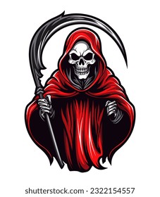 Grim reaper Death sign vector clip art illustration