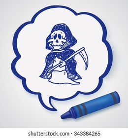 Grim Reaper doodle