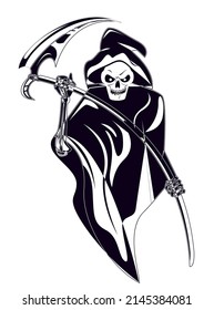 grim reaper drawn creature character