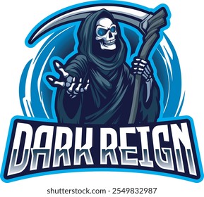 grim reaper in edport logo style