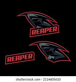 Grim reaper esport gaming mascot logo template