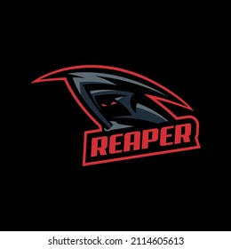 Grim reaper esport gaming mascot logo template