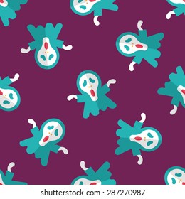 Grim Reaper flat icon,eps10 seamless pattern background