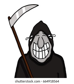 Grim reaper is grinning 