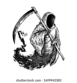 grim reaper drawing