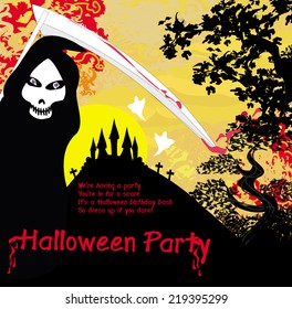 Grim reaper and the haunted castle