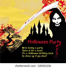 Grim reaper and the haunted castle