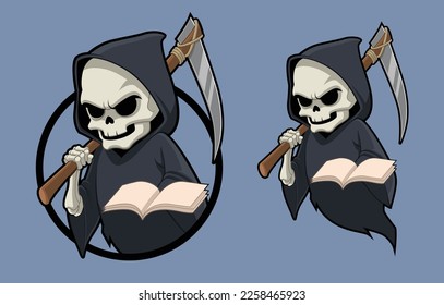 Grim Reaper Holding Death List