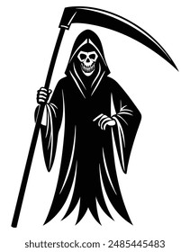 Grim Reaper  A hooded figure holding a scythe