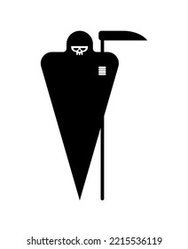 Grim Reaper Icon Sign. Death Symbol. Vector Illustration