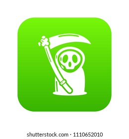 Grim reaper icon. Simple illustration of grim reaper vector icon for web