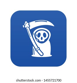 Grim reaper icon. Simple illustration of grim reaper vector icon for web