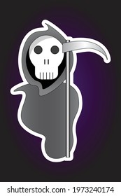 Grim Reaper icon vector illustration