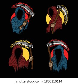grim reaper illustration design bundle