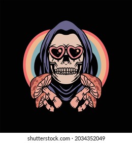 grim reaper illustration vector design