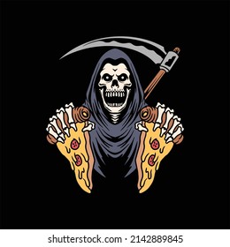 grim reaper illustration vector design