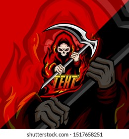 grim reaper logo esport. sport logo mascot design