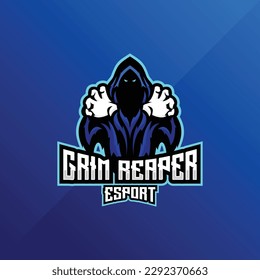 grim reaper logo esport team design gaming mascot