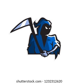 grim reaper logo mascot esports