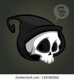 Grim reaper logo mascot vector