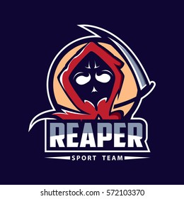 Grim Reaper Logo For Sport Team