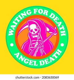 grim reaper logo vector concept