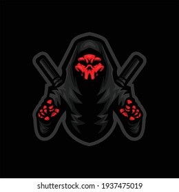 grim reaper mascot e sports logo